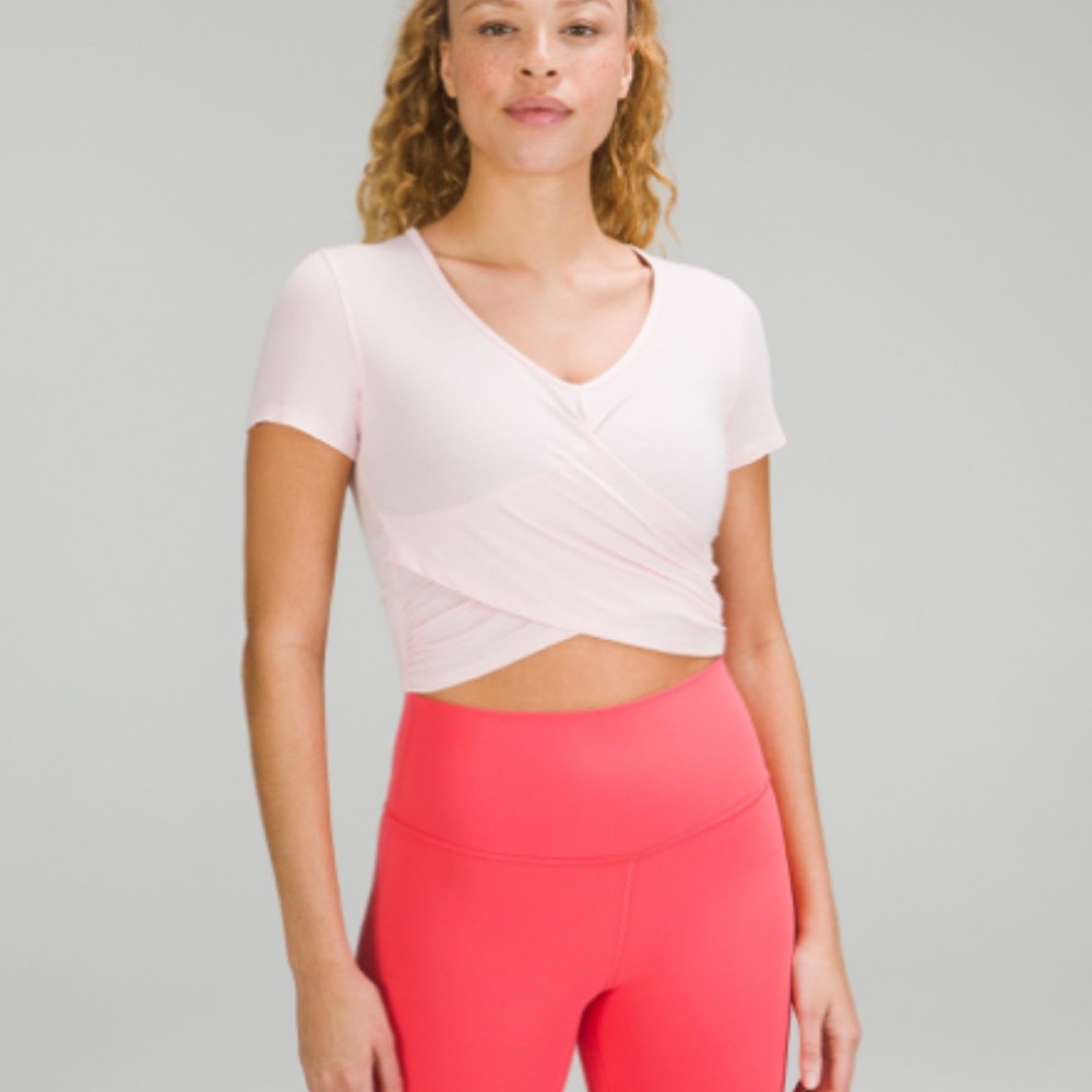 Lululemon Modal-Blend Yoga Short Sleeve Shirt